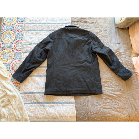 Perry Ellis Portfolio Wool Blend Peacoat LT - Picture 5 of 5